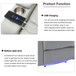 Power Motion Recliner Electric Power Recliner With USB Charging Port, Hidden Arm Storage, Convenient Cup Holder And tooth Speaker