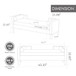 Wide Corduroy Storage Soft Bench With Armrests, Backrest And Two Bolster Pillows