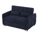Loveseat Sofa Pull-Out Bed With Adjustable Backrest, 3 USB Ports And 2 Lumbar Pillows For Living Room