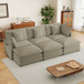 Modern Modular Sectional Sofa With Side Storage Pockets For Living Room