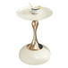 Modern Round Side Table For Small Spaces With Carbon Steel Construction