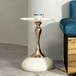 Modern Round Side Table For Small Spaces With Carbon Steel Construction