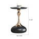 Modern Round Side Table For Small Spaces With Carbon Steel Construction