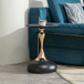 Modern Round Side Table For Small Spaces With Carbon Steel Construction