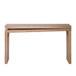Slim Console Table, Narrow Entryway Table With Bead Detail - Light Natural / Natural
