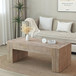 Rustic Wood Coffee Table Modern Farmhouse Rectangular Table For Living Room - Natural / Natural Multi / Natural Wood / Natural / Rustic