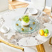 Double Layer Rotatable Round Glass Plate - Gold / Transparent