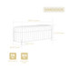 Flip Top Storage Bench With Metal Legs
