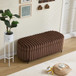 Flip Top Storage Bench With Metal Legs