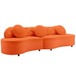 Modern Living Room Sofa Lamb Velvet Upholstered For Home
