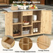 Outdoor Kitchen Island With Stainless Steel Top, Ample Storage Space, Towel And Spice Racks And A Bottle Opener