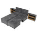Versatile Modular Free-Combined Sofa With 2 Storage Racks