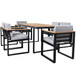 7 Pieces Outdoor Dining Set Patio Dining Table And Chair Set With And Removable Cushions For Patio
