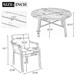 Outdoor Wooden Dinning Set With An Umbrella Hole And Removable Cushions For Patio