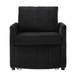 Upholstered Convertible Sleeper Sofa With 5 Position Backrest, Side Pockets, Storage