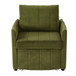 Upholstered Convertible Sleeper Sofa With 5 Position Backrest, Side Pockets, Storage
