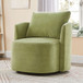 360° Modern Swivel Chair With Upholstered Curved Design
