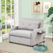 Versatile Pull Out Sofa Sleeper 3 In 1 With Wing Table & USB Charge, Compact Design