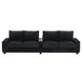 Modern 4 Seater Corduroy Sofa Couch With USB Ports And Hidden Storage