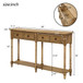 Hearth & Haven Daniel - Console Table With 2 Storage Drawers And Bottom Shelf