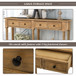Hearth & Haven Daniel - Console Table With 2 Storage Drawers And Bottom Shelf