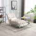 Velvet Chaise Lounge Indoor, Button Tufted Upholstered Chaise Lounge Chair With Pillow