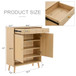 Modern Minimalist Rattan Shoe Cabinet, Elegant Storage Solution
