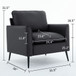 Nordic Retro Light Luxury Upholstered Sofa Chair
