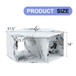 Hexagonal Coffee Table With Characteristic Pattern Stickers And Multi-Hole Design For Extra Storage