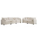 Elegant Corduroy Oversized Sectional Sofa Set With Deep Seats And Flexible Layout