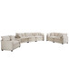 Elegant Corduroy Oversized Sectional Sofa Set With Deep Seats And Flexible Layout