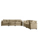 Elegant Corduroy Oversized Sectional Sofa Set With Deep Seats And Flexible Layout