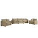 Elegant Corduroy Oversized Sectional Sofa Set With Deep Seats And Flexible Layout