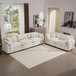 Elegant Corduroy Oversized Sectional Sofa Set With Deep Seats And Flexible Layout