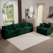 Elegant Corduroy Oversized Sectional Sofa Set With Deep Seats And Flexible Layout