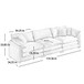 Elegant Corduroy Oversized Sectional Sofa Set With Deep Seats And Flexible Layout