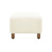 Contemporary Ottoman With Foam Cushion And Durable Upholstery