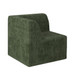 Modern Minimalist Corduroy Corner Sofa Sleeper
