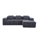L - Shape Modern Minimalist Modular Sectional Sofa, Upholstered Cloud Couch With Deep Seats