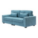 Modern Fabric Sofa With Plush Cushions, Sleek Arm Design
