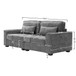 Modern Fabric Sofa With Plush Cushions, Sleek Arm Design