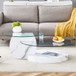 Contemporary Artistic Double Layer Coffee Table