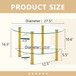 Contemporary Minimalist Double Layer Tempered Glass Coffee Table