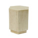 Hexagonal Archaistic Side Table High Quality Magnesium Oxide - Antique Brown