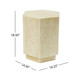 Hexagonal Archaistic Side Table High Quality Magnesium Oxide - Antique Brown