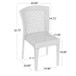 Farley - Stacking Sidechair (Set of 2) With Open Backrests - Gray