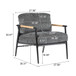 Modern Accent Chair With Plush Cushions, Cozy Seating