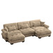 Super Comfort Oversized Modular Sectional Sofa With Movable Ottoman