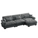 Super Comfort Oversized Modular Sectional Sofa With Movable Ottoman