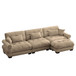 Super Comfort Oversized Modular Sectional Sofa With Movable Ottoman